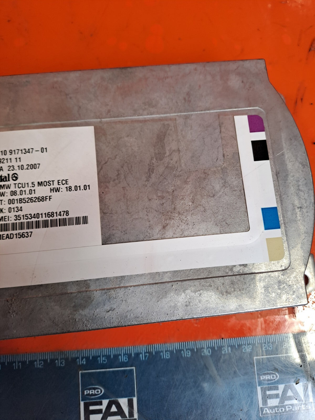 ✅2008 BMW 7 SERIES E66 TELEMATICS BLUETOOTH CONTROL MODULE 9171347 + WARRANTY