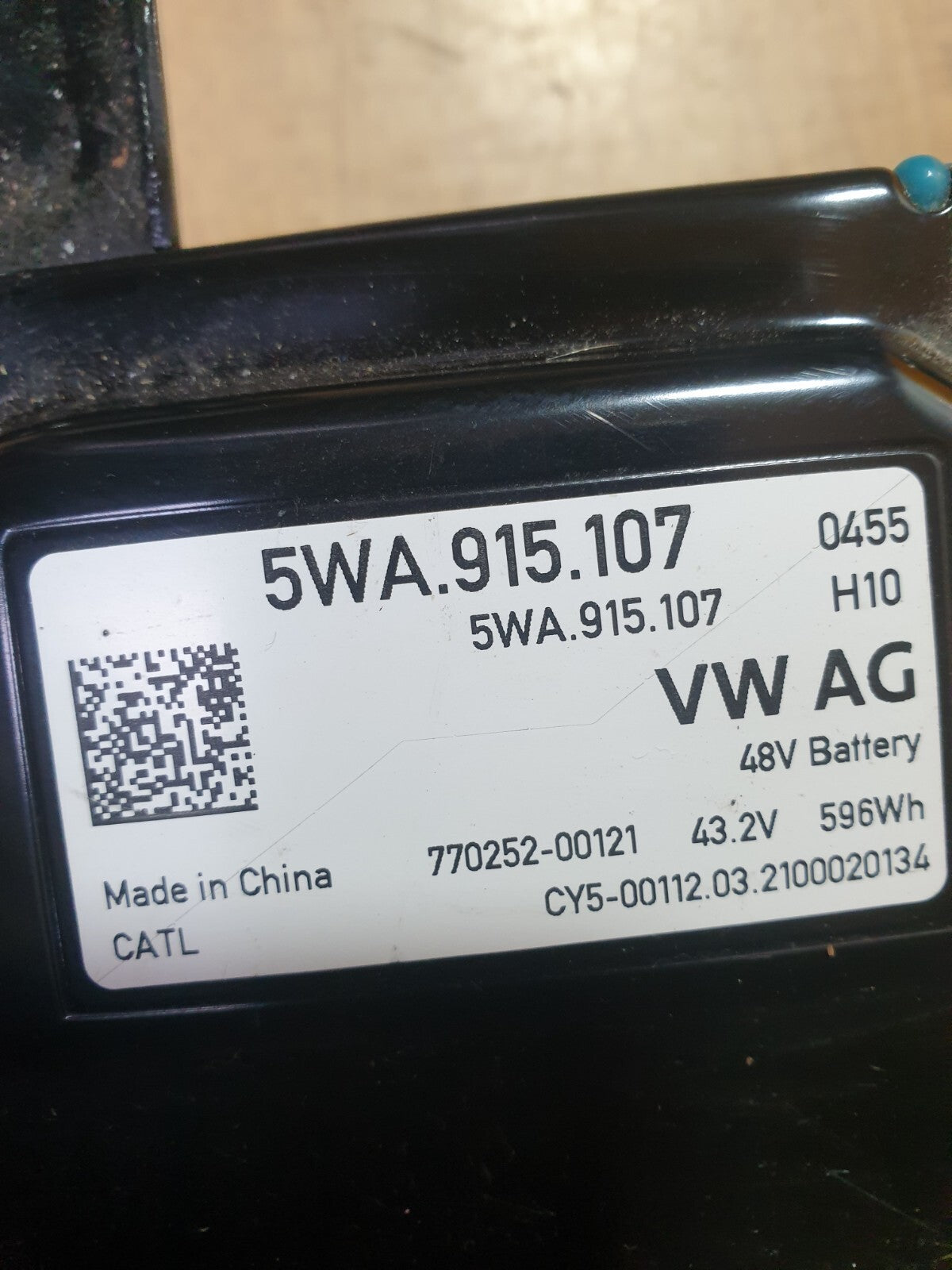 ✅VW GOLF MK8 1.5 PETROL 2022 HIGH VOLTAGE BATTERY 5WA915107 Warranty A191