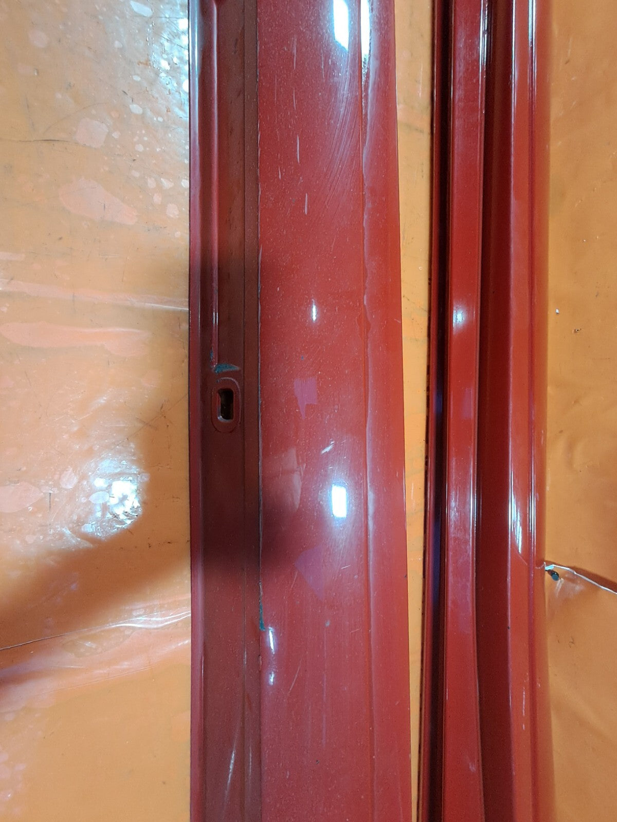 ✅12-18 MERCEDES A CLASS W176 SILL SIDE SKIRT PAIR RED A1766980054 + WARRANTY xAA