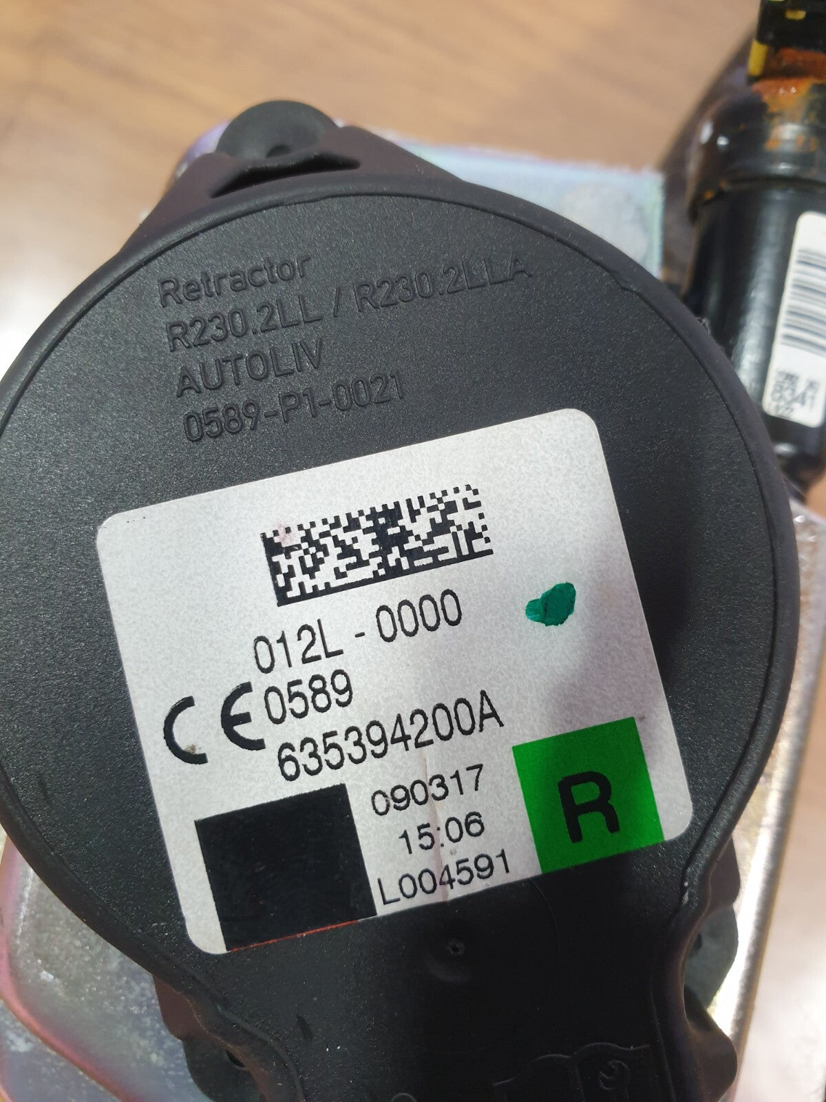 ✅JAGUAR F-PACE X761 3.0 PETROL 2017 FRONT RIGHT SEAT BELT 635394200A Warranty