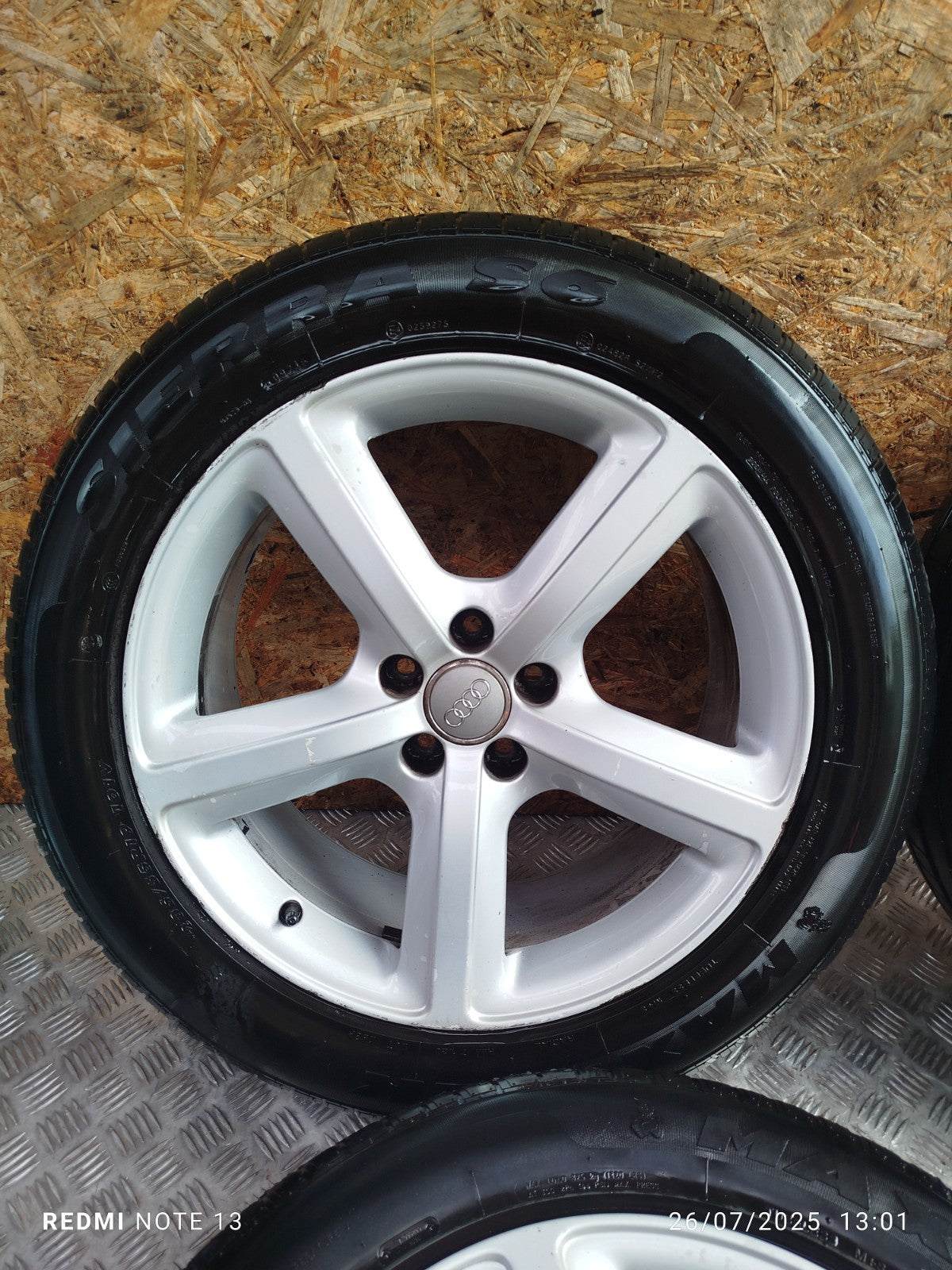✅AUDI Q5 S LINE 2.0 DIESEL 2012 ALLOY WHEEL WITH TYRE SET 235/55 R19 8R0601025