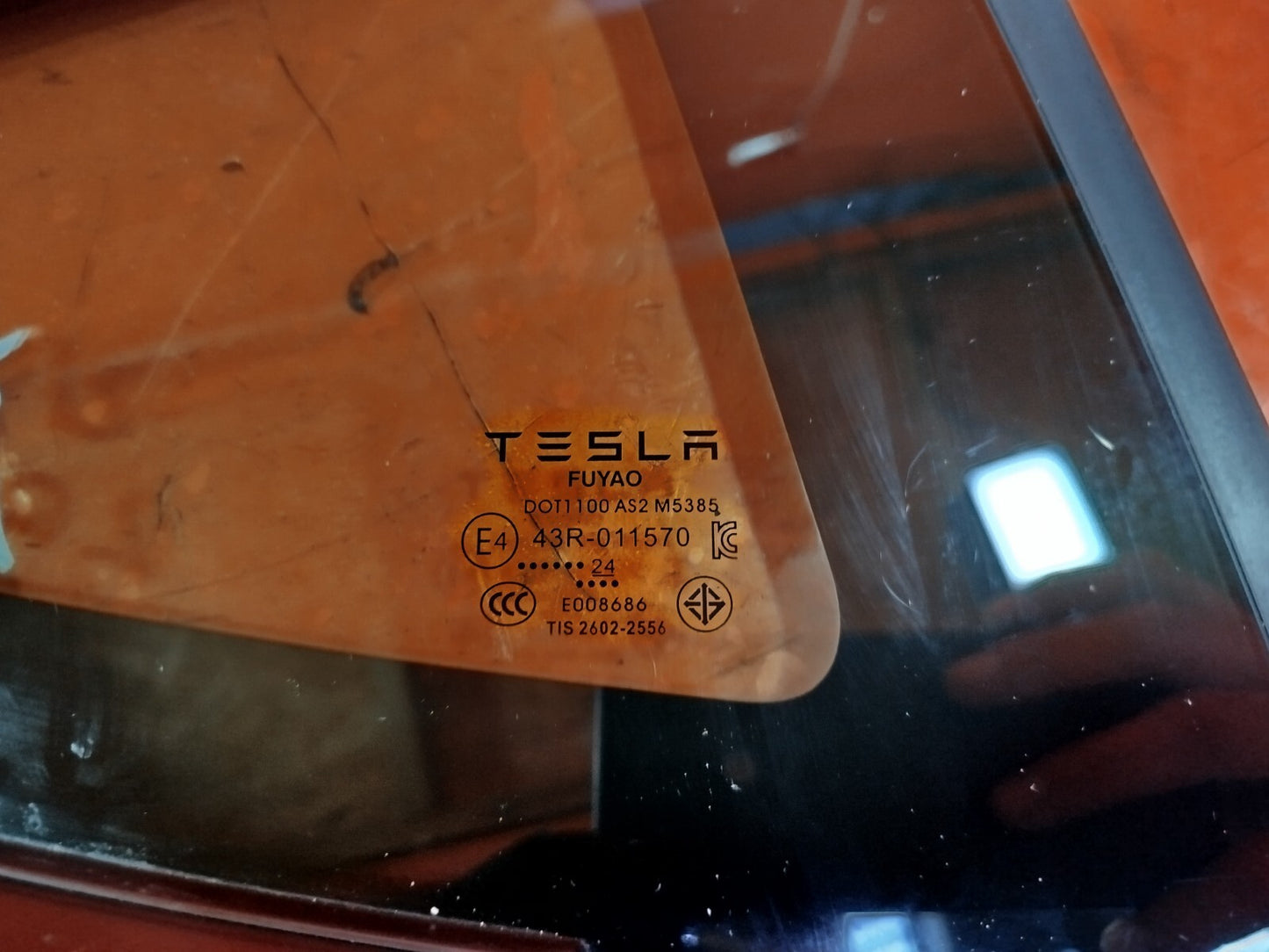 ✅TESLA MODEL 3 LONG 2024 REAR RIGHT QUARTER WINDOW GLASS 43R-011570 1910990-00-C