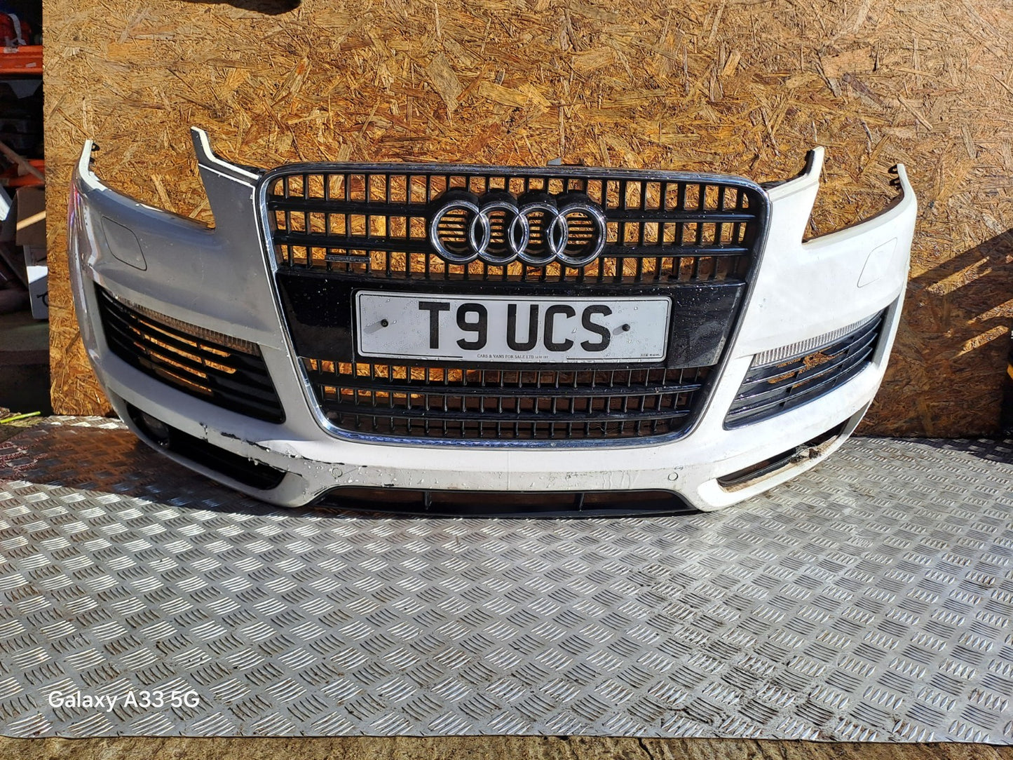 ✅2007 AUDI Q7 4L S LINE 3.0D FRONT BUMPER WHITE Z7S + WARRANTY A295