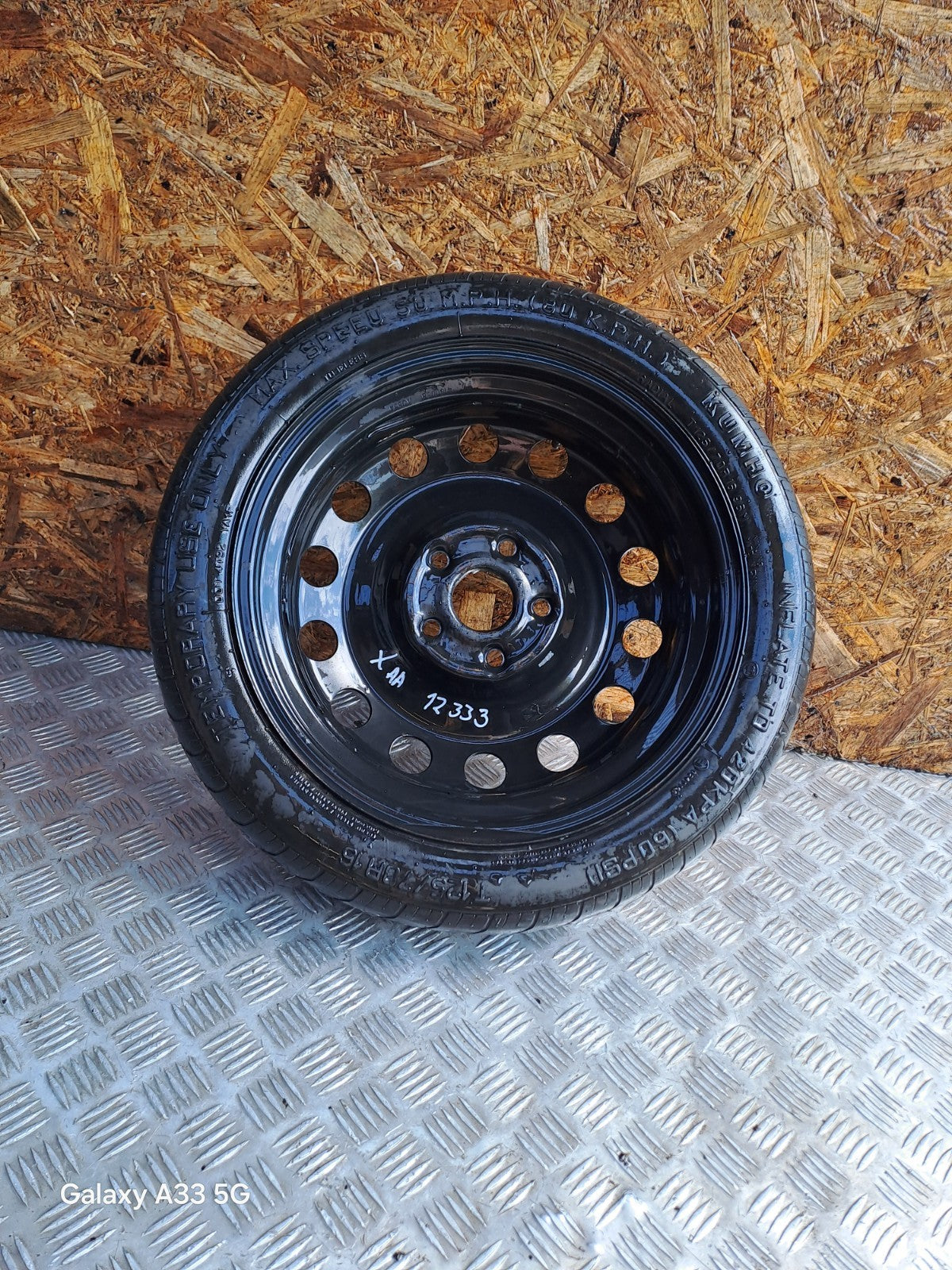 ✅VW GOLF MK6 SPACE SAVER SPARE WHEEL T125/70 R16 + WARRANTY xAA