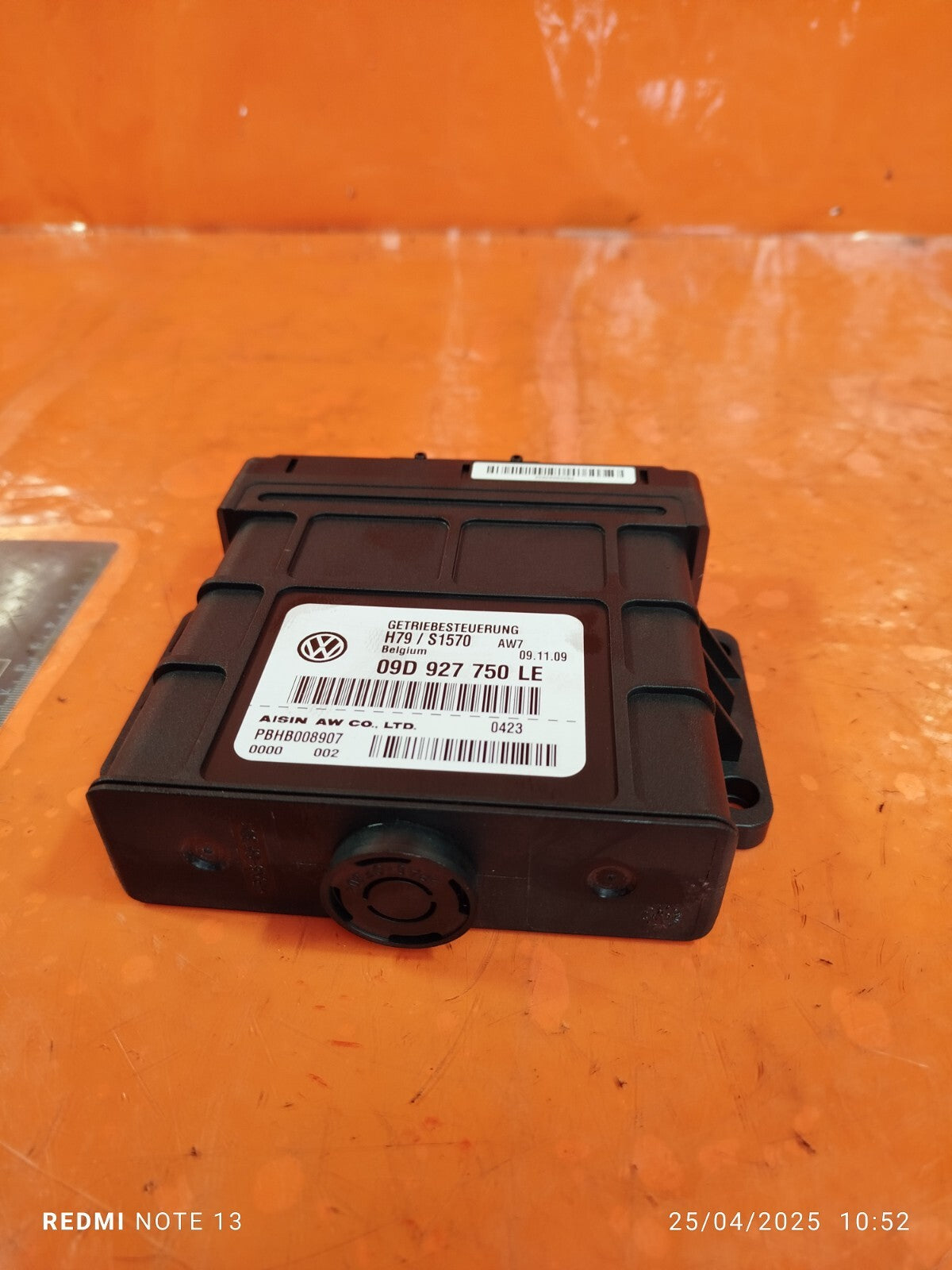 ✅PORSCHE CAYENNE V6 3.6 PETROL 2010 GEARBOX CONTROL UNIT 09D927750LE Warranty