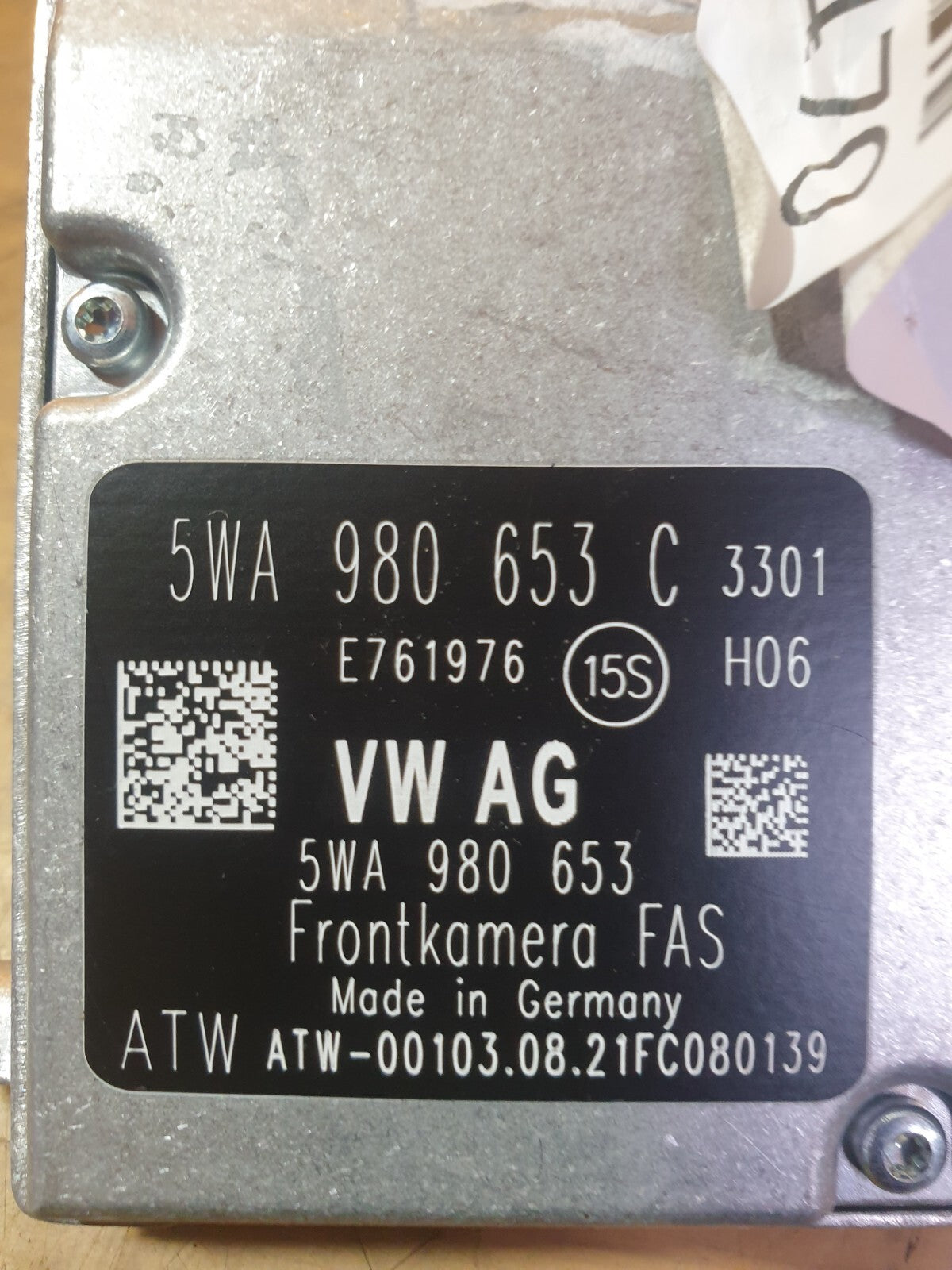 ✅VW GOLF MK8 1.5 PETROL 2022 FRONT WINDSCREEN CAMERA 5WA980653C Warranty A191