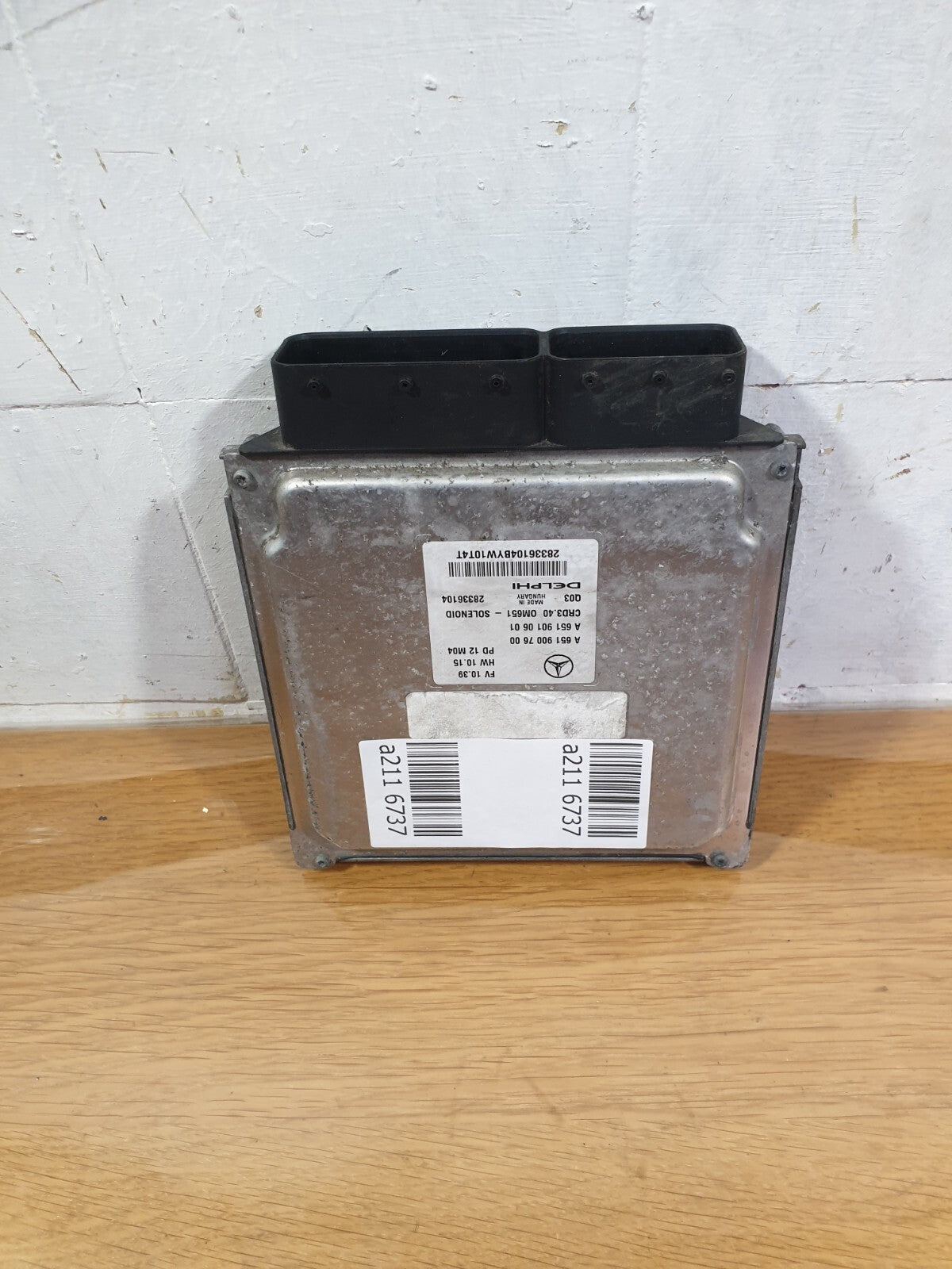 MERCEDES B CLASS W246 1.8 DIESEL 2012 ENGINE CONTROL MODULE ECU A6519007600 A211