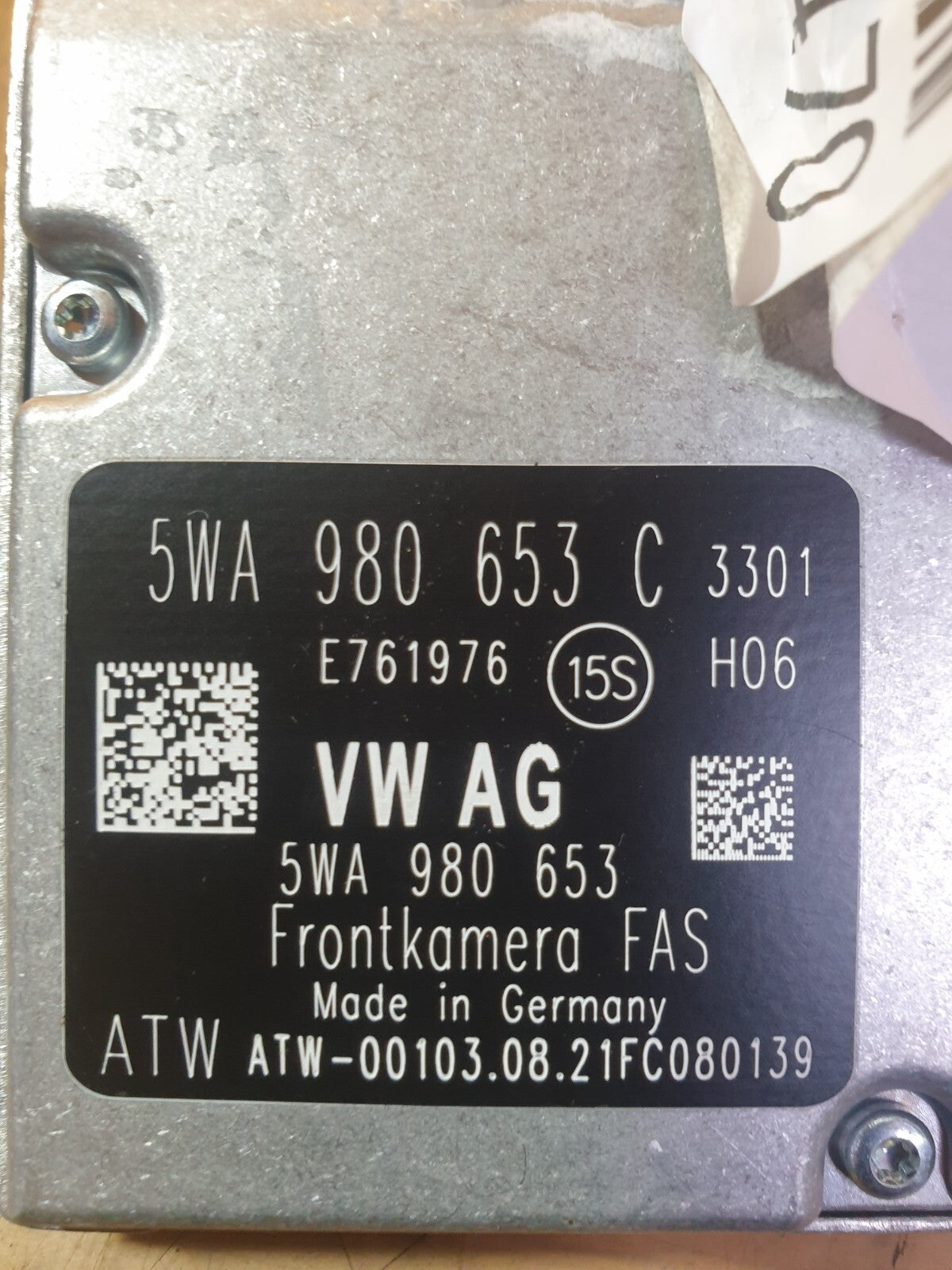 ✅VW GOLF MK8 1.5 PETROL 2022 FRONT WINDSCREEN CAMERA 5WA980653C Warranty A191