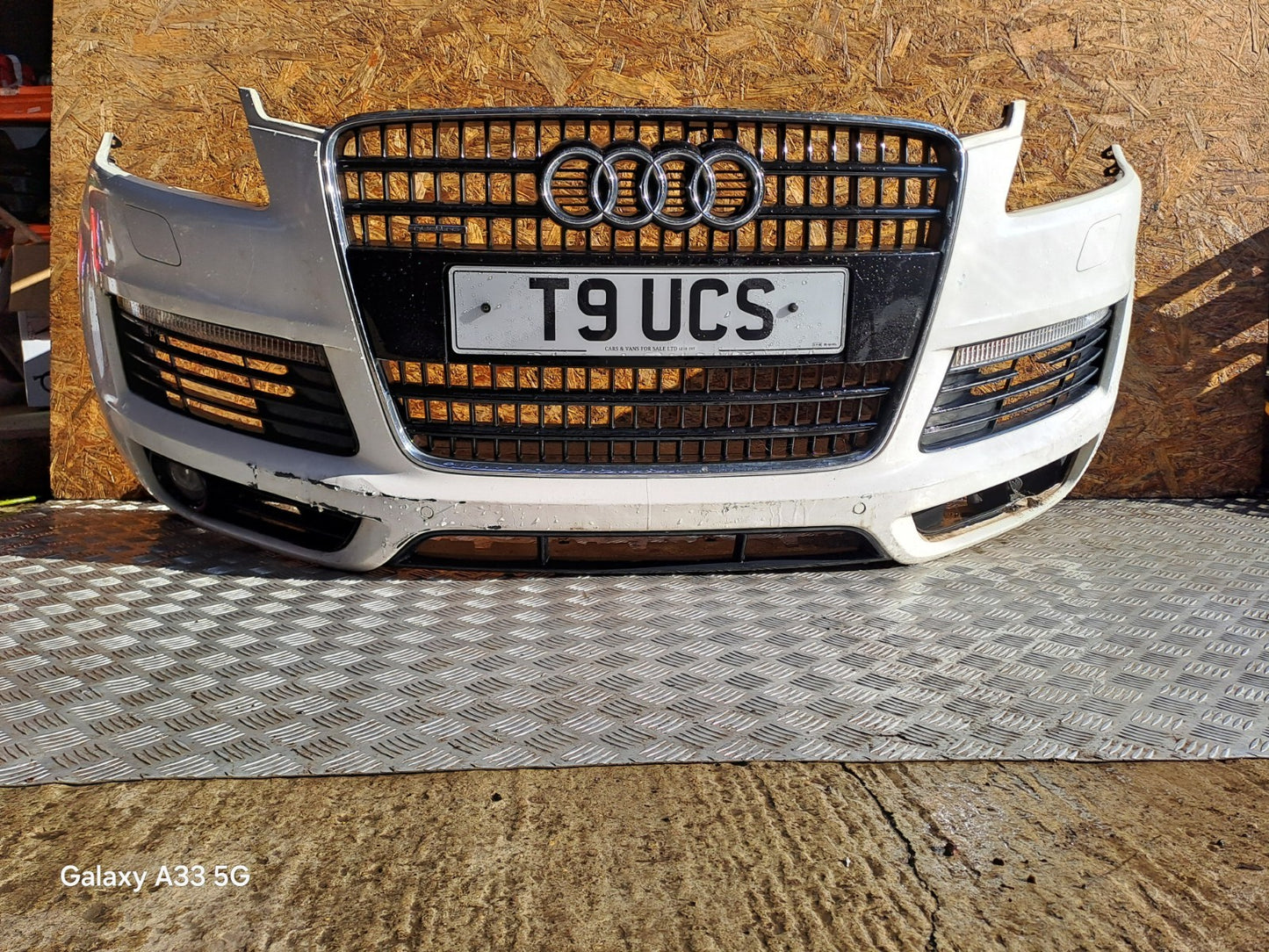 ✅2007 AUDI Q7 4L S LINE 3.0D FRONT BUMPER WHITE Z7S + WARRANTY A295