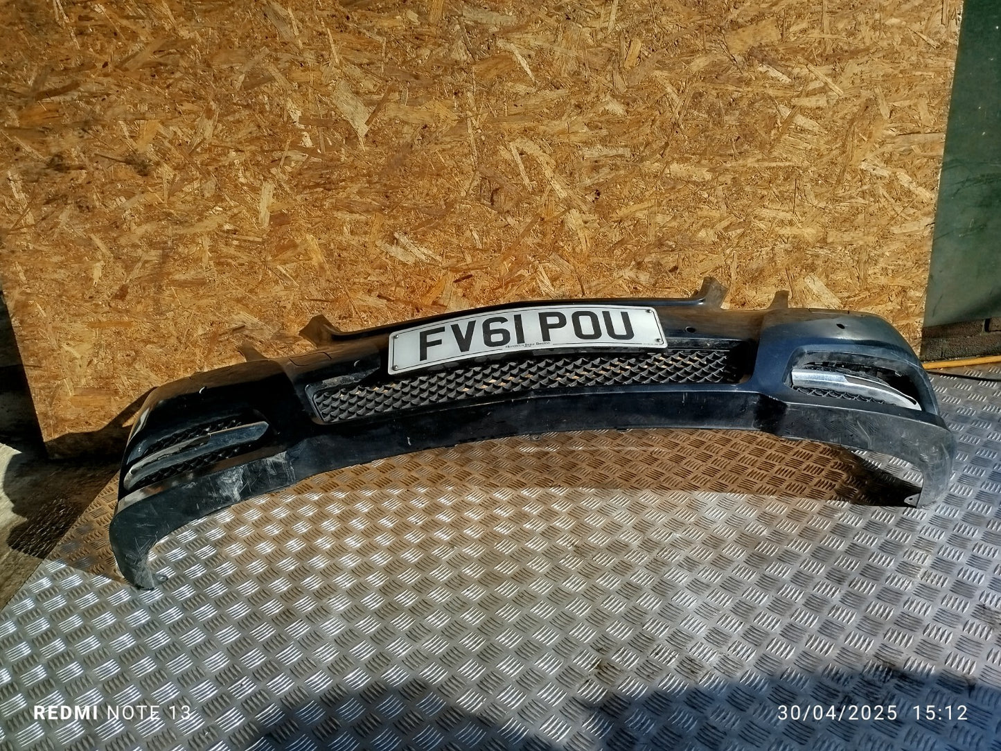 ✅2011 MERCEDES E CLASS W212 2.1D FRONT BUMPER W/O GRILL BLACK A2128600108 A269