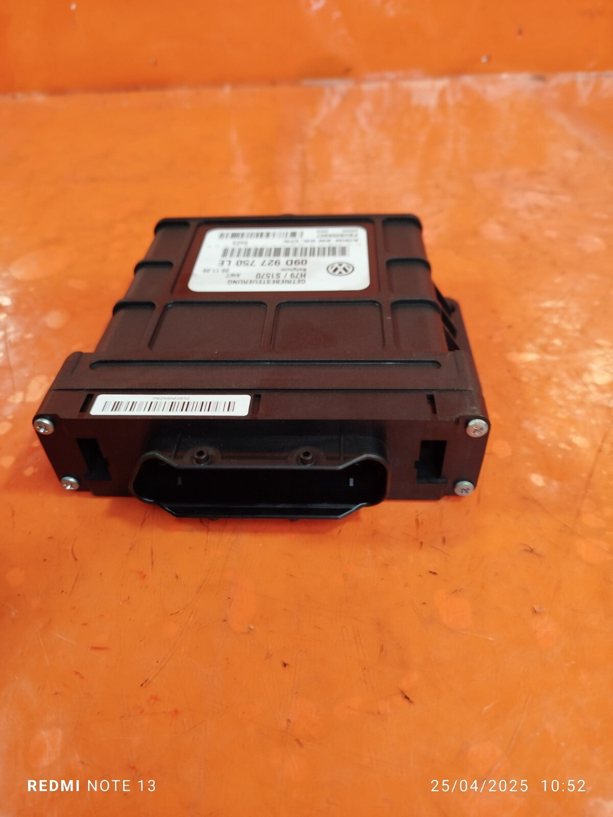 ✅PORSCHE CAYENNE V6 3.6 PETROL 2010 GEARBOX CONTROL UNIT 09D927750LE Warranty