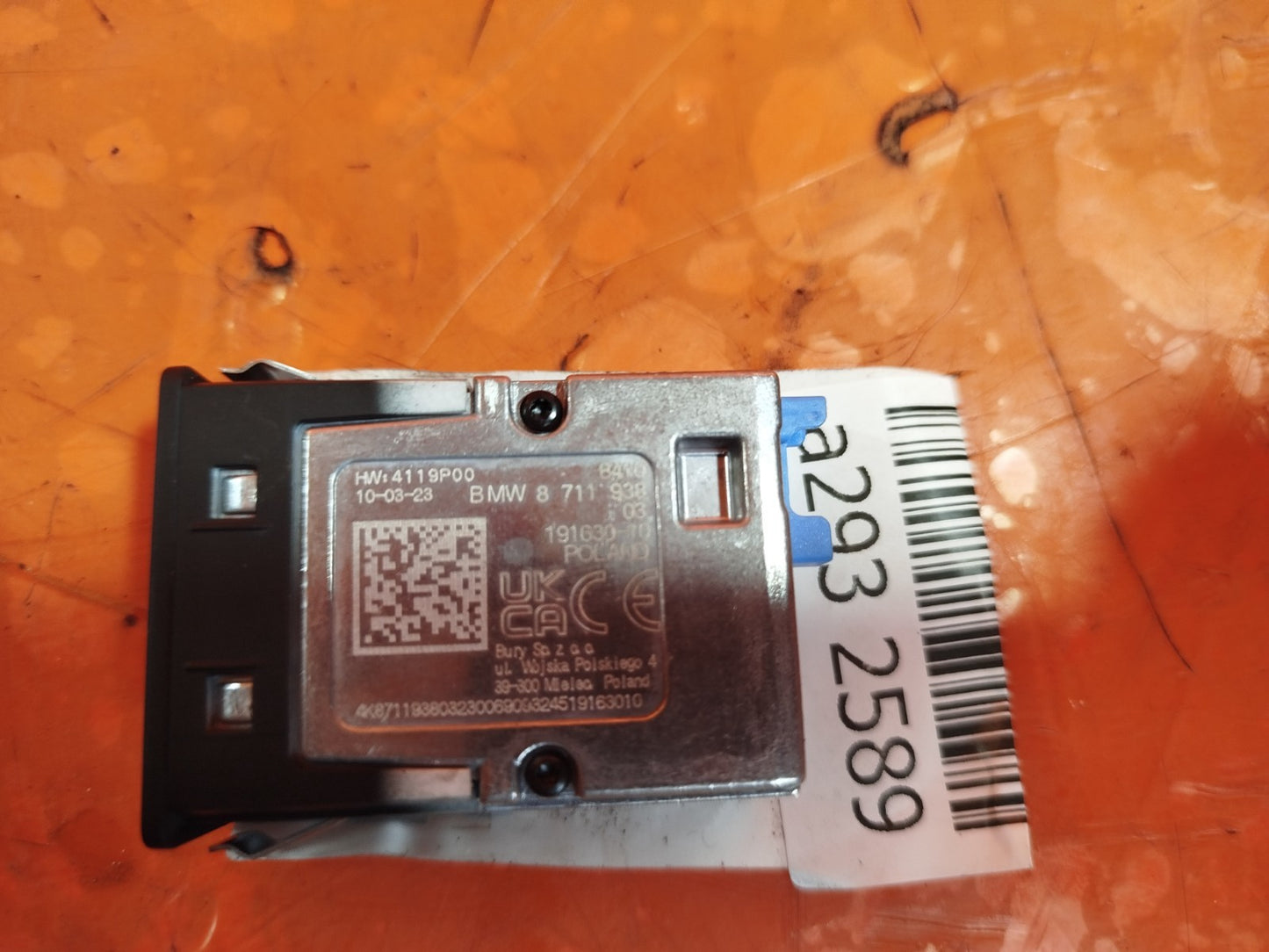 ✅2023 BMW 2 SERIES M SPORT F44 USB C SOCKET DUAL 8711938 + WARRANTY A293