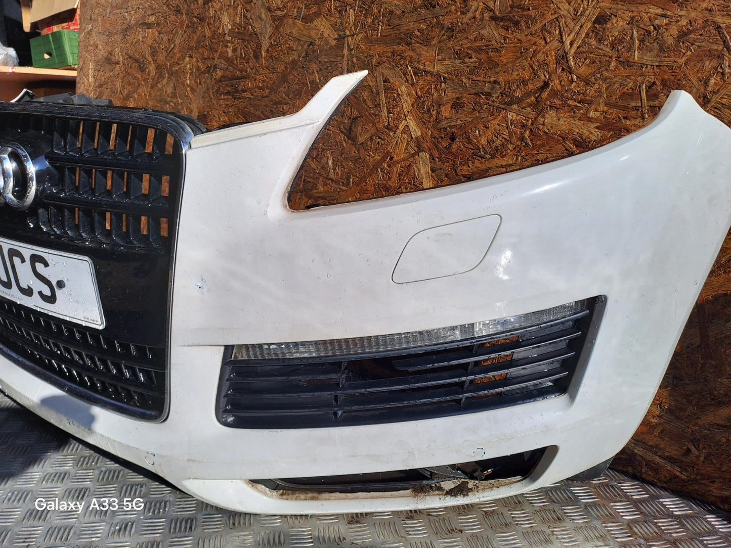 ✅2007 AUDI Q7 4L S LINE 3.0D FRONT BUMPER WHITE Z7S + WARRANTY A295