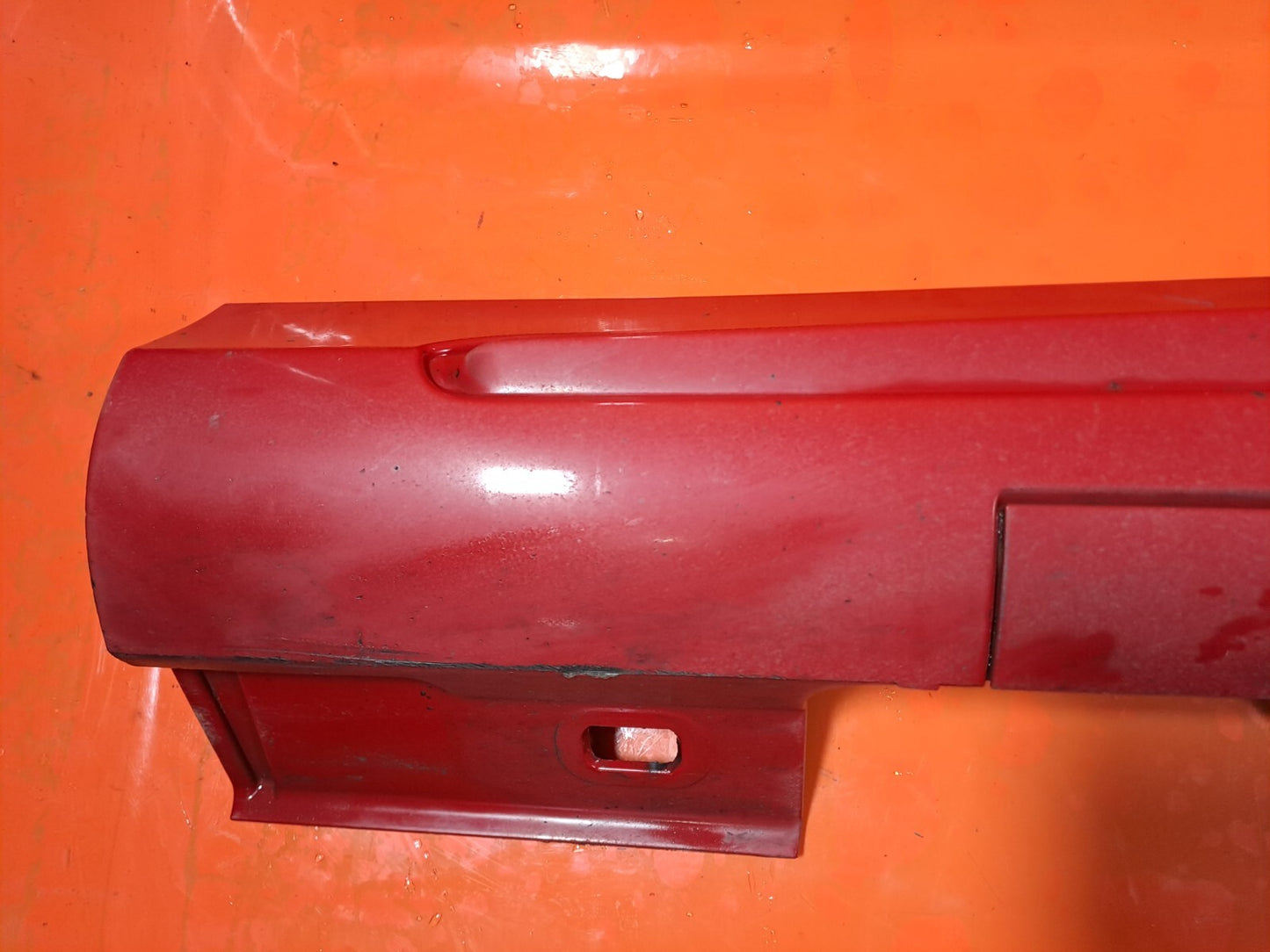 ✅12-18 MERCEDES A CLASS W176 SILL SIDE SKIRT PAIR RED A1766980054 + WARRANTY xAA