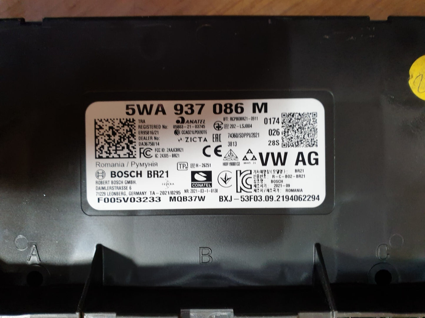 ✅AUDI A3 S LINE 1.4 PETROL 2021 BODY CONTROL MODULE ECU 5WA937086M Warranty A149