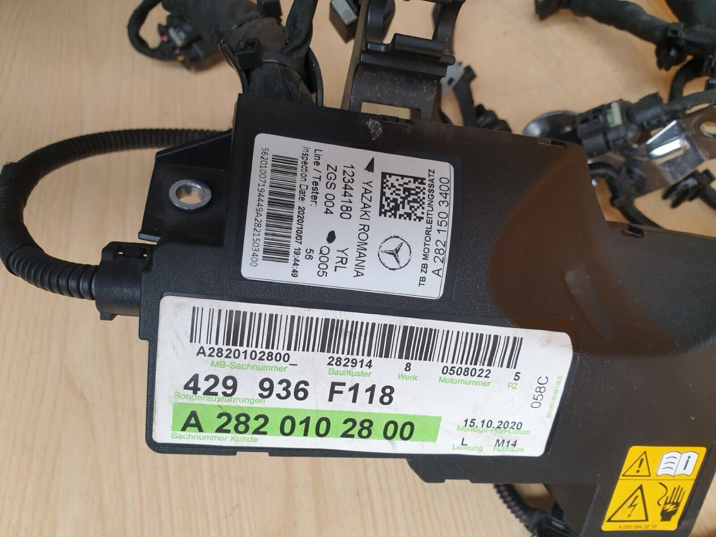 ✅2021 MERCEDES A CLASS W177 1.3P ENGINE WIRING LOOM HARNESS A2820102800 A067