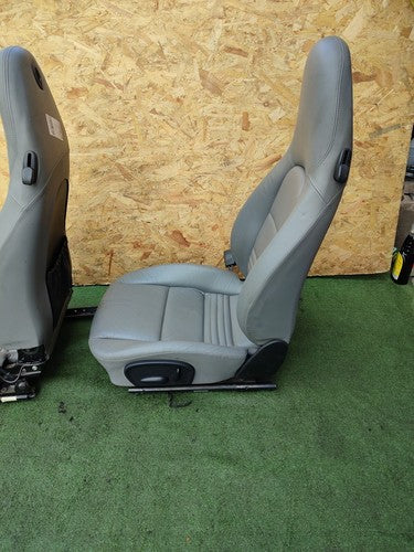 ✅2002 PORSCHE BOXTER 986 2.7P FRONT LEATHER SEATS PAIR + WARRANTY A129 - Image 9