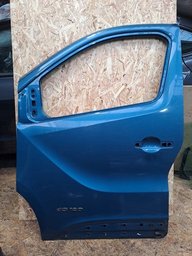 ✅2015 RENAULT TRAFIC MK3 SL27 FRONT LEFT PASSENGER DOOR BLUE bare only +WARRANTY - Image 1