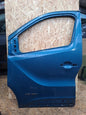 ✅2015 RENAULT TRAFIC MK3 SL27 FRONT LEFT PASSENGER DOOR BLUE bare only +WARRANTY - Image 1
