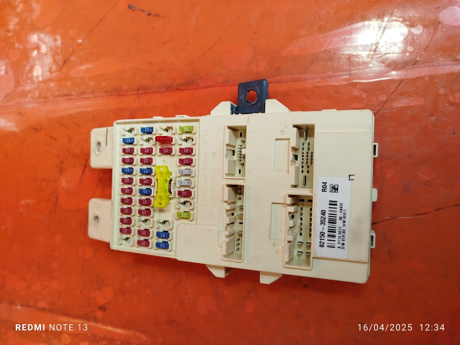 ✅Ssangyong Tivoli Ex 2016 1.6 Diesel RELAY FUSE BOX 82150-35240 Warranty A279 - Image 1