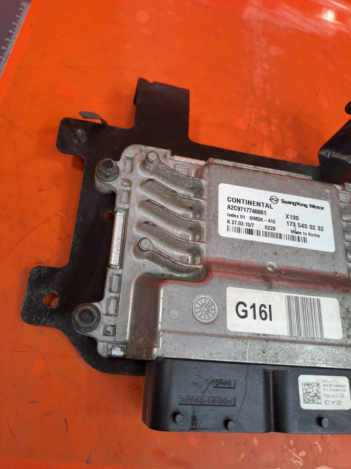✅SSANGYONG TIVOLI EX 1.6 PETROL 2015 ENGINE CONTROL MODULE ECU 1735400232 A221 - Image 7