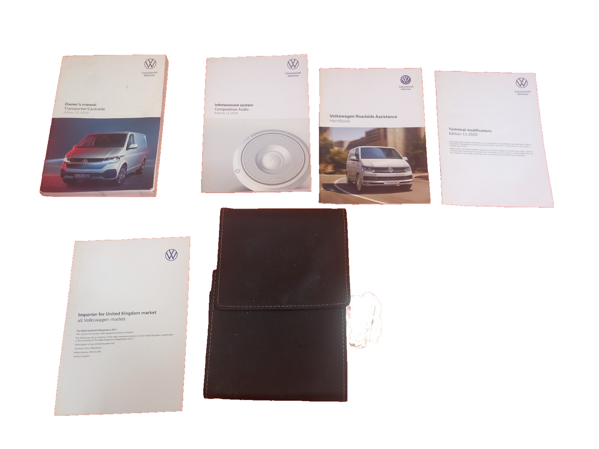 2021 VW Transporter T30 Owners Handbook Manual and Wallet Warranty A412 - Image 1
