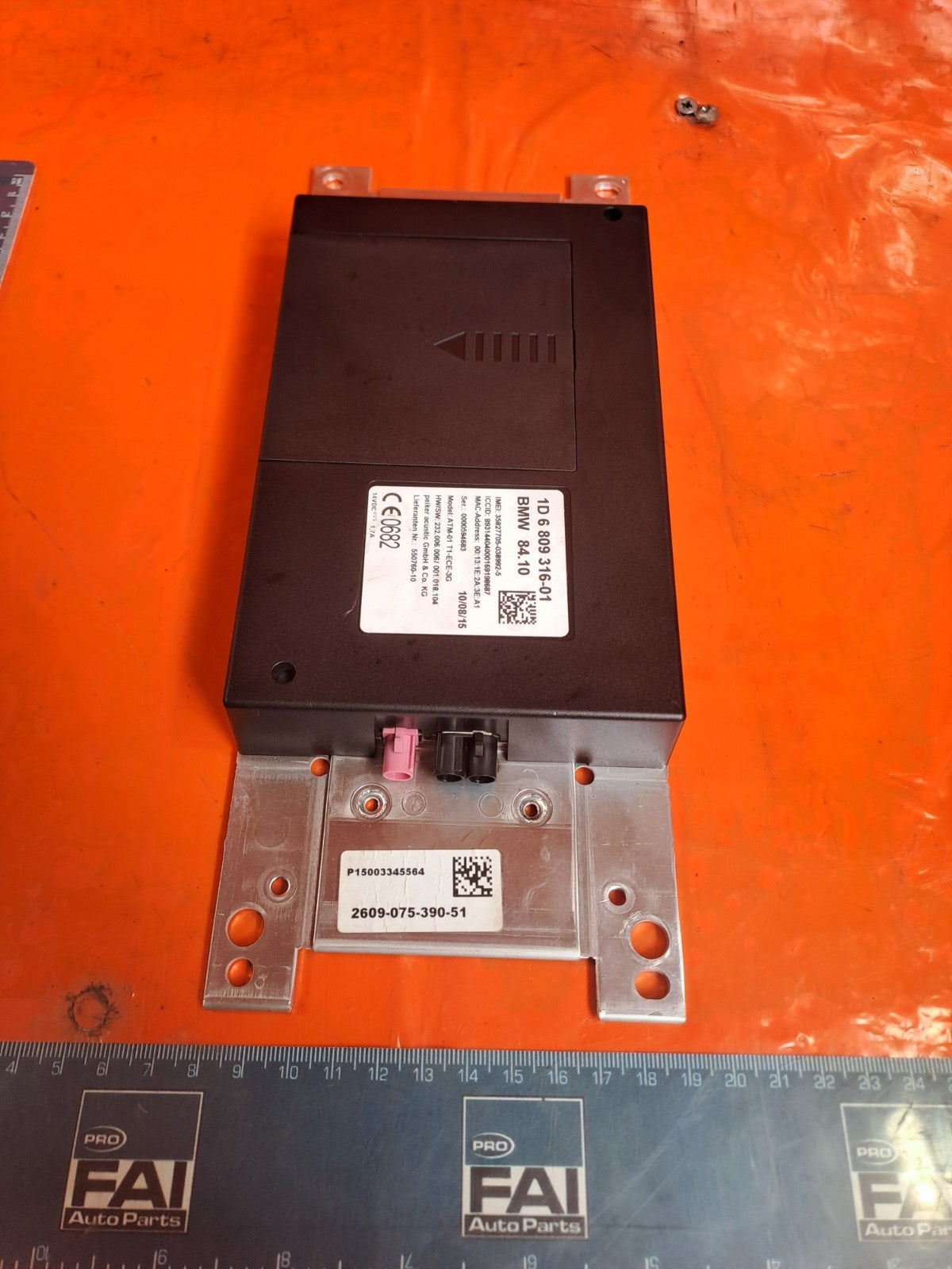 ✅2015 BMW 4 SERIES F33 M SPORT TELEMATICS BLUETOOTH CONTROL MODULE 6809316 A367 - Image 9
