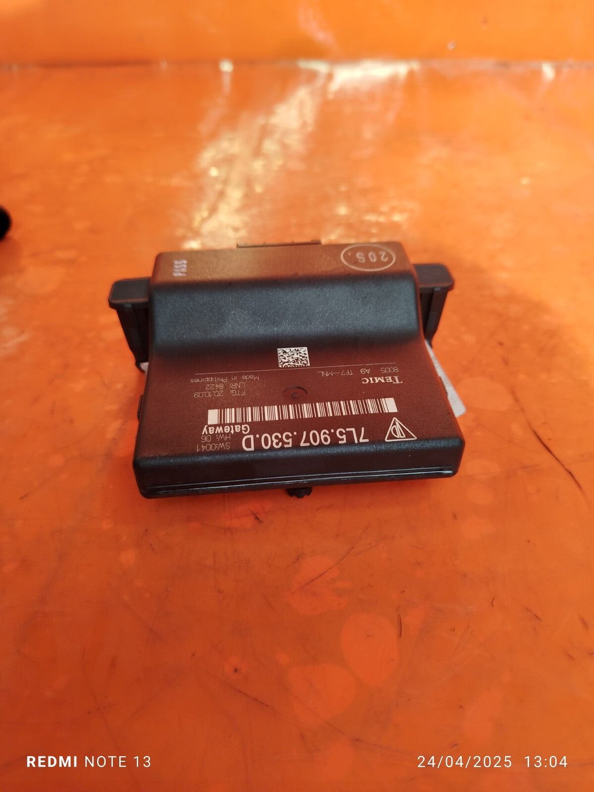 ✅2010 PORSCHE CAYENNE 9PA GATEWAY CONTROL MODULE ECU 7L5907530D + WARRANTY A268 - Image 5