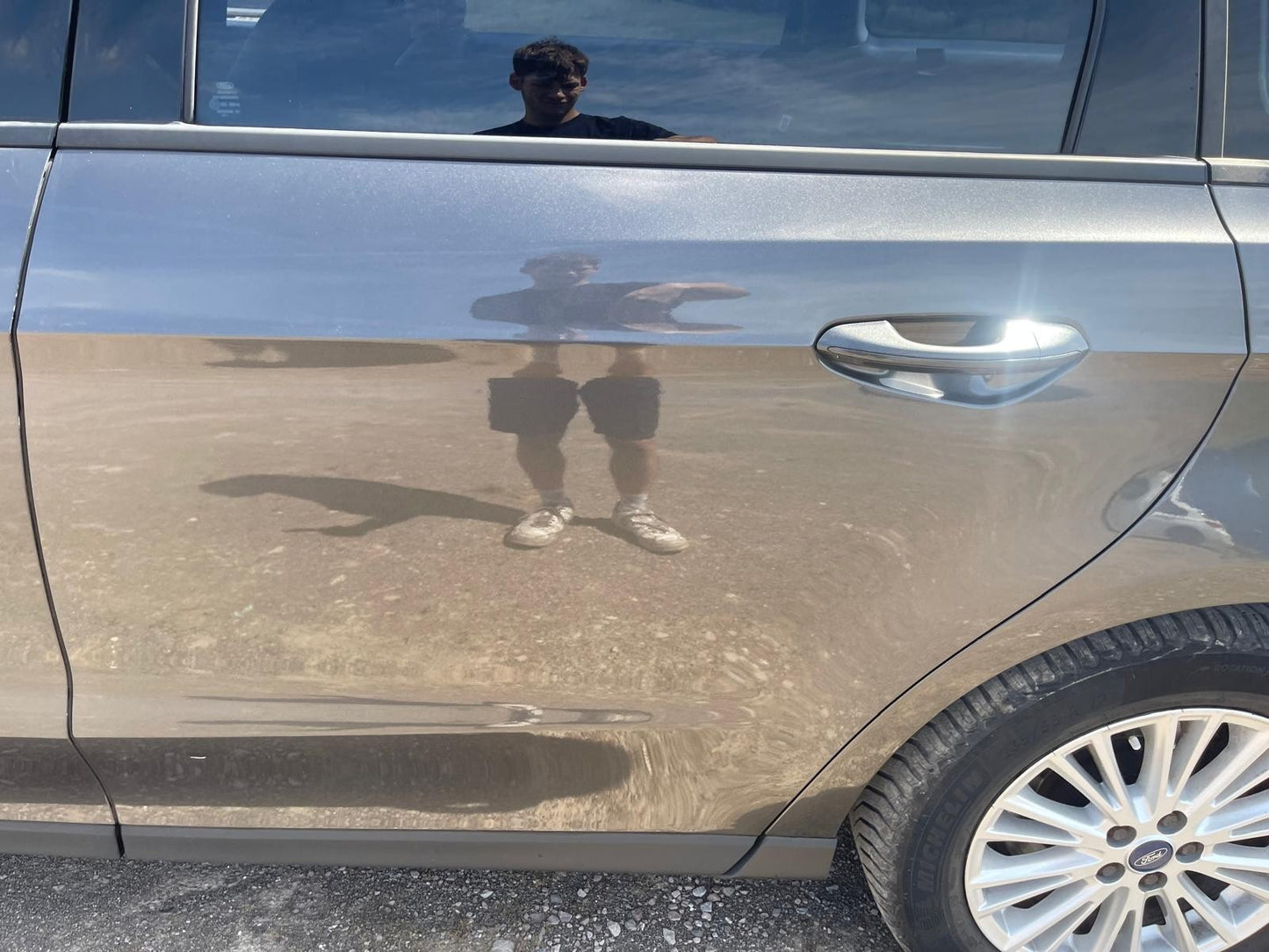 ✅2017 FORD GALAXY ZETEC MK4 REAR LEFT DOOR GREY + WARRANTY A296 - Image 2