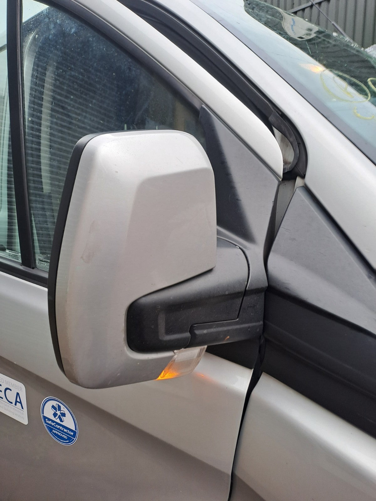 ✅FORD TRANSIT CUSTOM 2.0 DIESEL 2020 FRONT RIGHT WING MIRROR SILVER A351 - Image 1