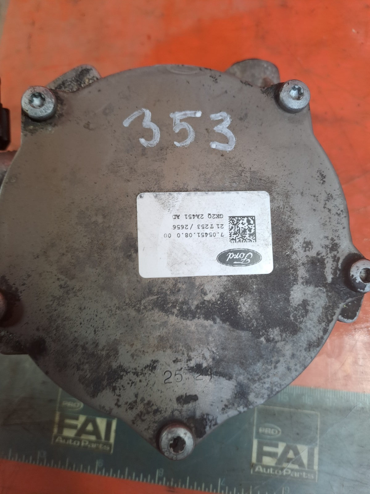 ✅2022 FORD TRANSIT CUSTOM VACUUM PUMP GK2Q-2A451-AD + WARRANTY A353 - Image 5