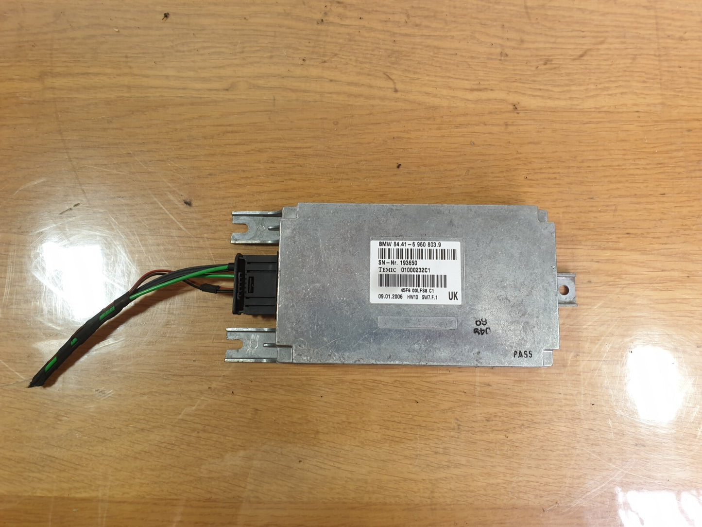 BMW 750Li E66 4.8 PETROL 2006 VOICE INPUT ECU CONTROL UNIT 6960803 Warranty A208 - Image 1