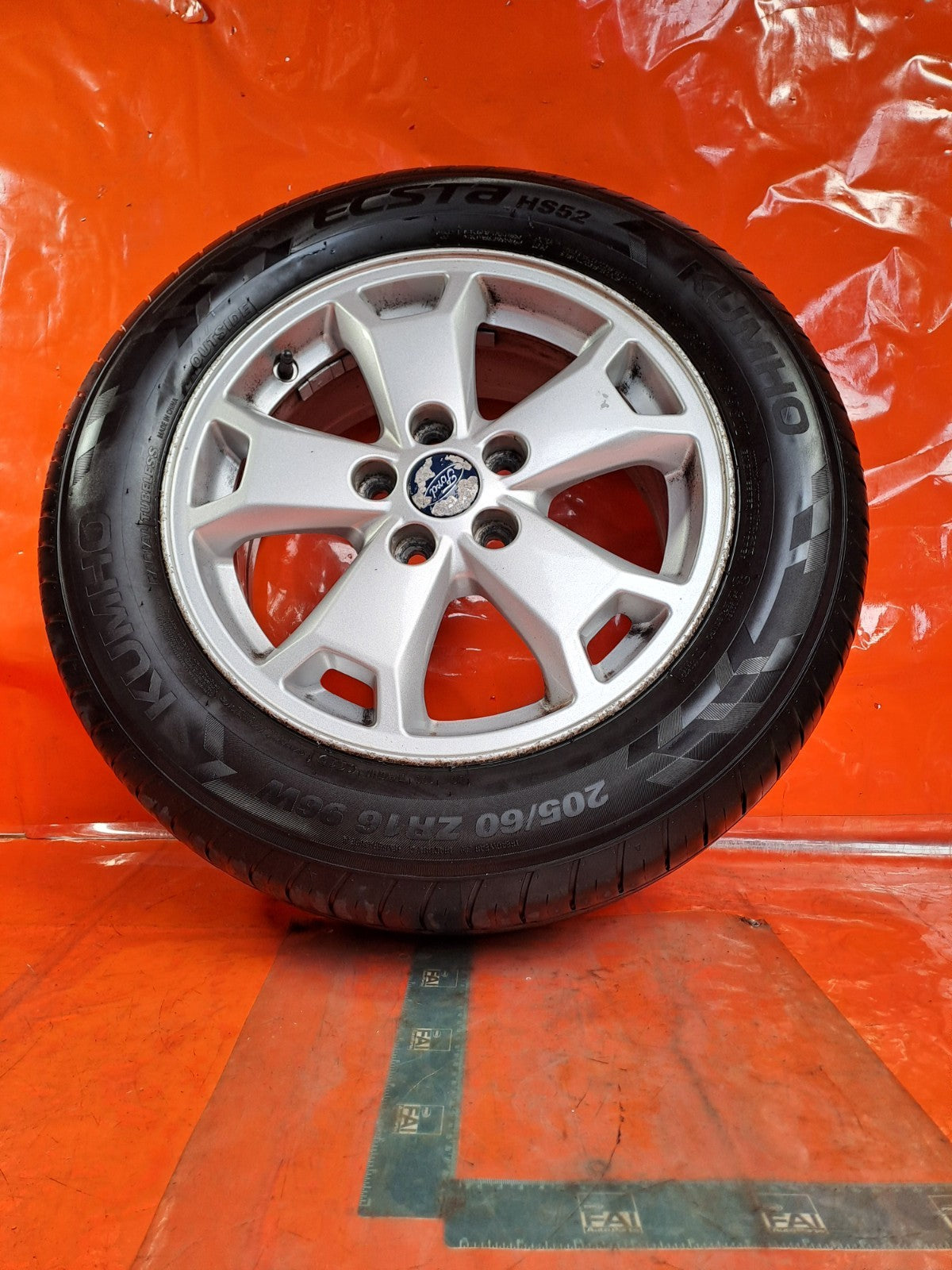 ✅2015 FORD TRANSIT CONNECT V408 ALLOY WHEEL WITH TYRE 205/60 R16 DT11-AC A355 - Image 5