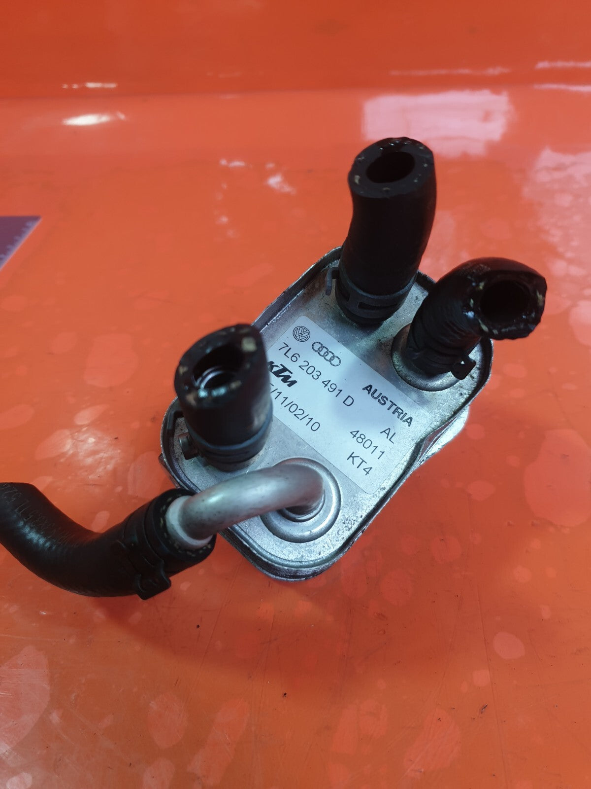 AUDI Q7 S-LINE 3.0 DIESEL 2010 OIL COOLER 7L6203491D Warranty A224 - Image 4