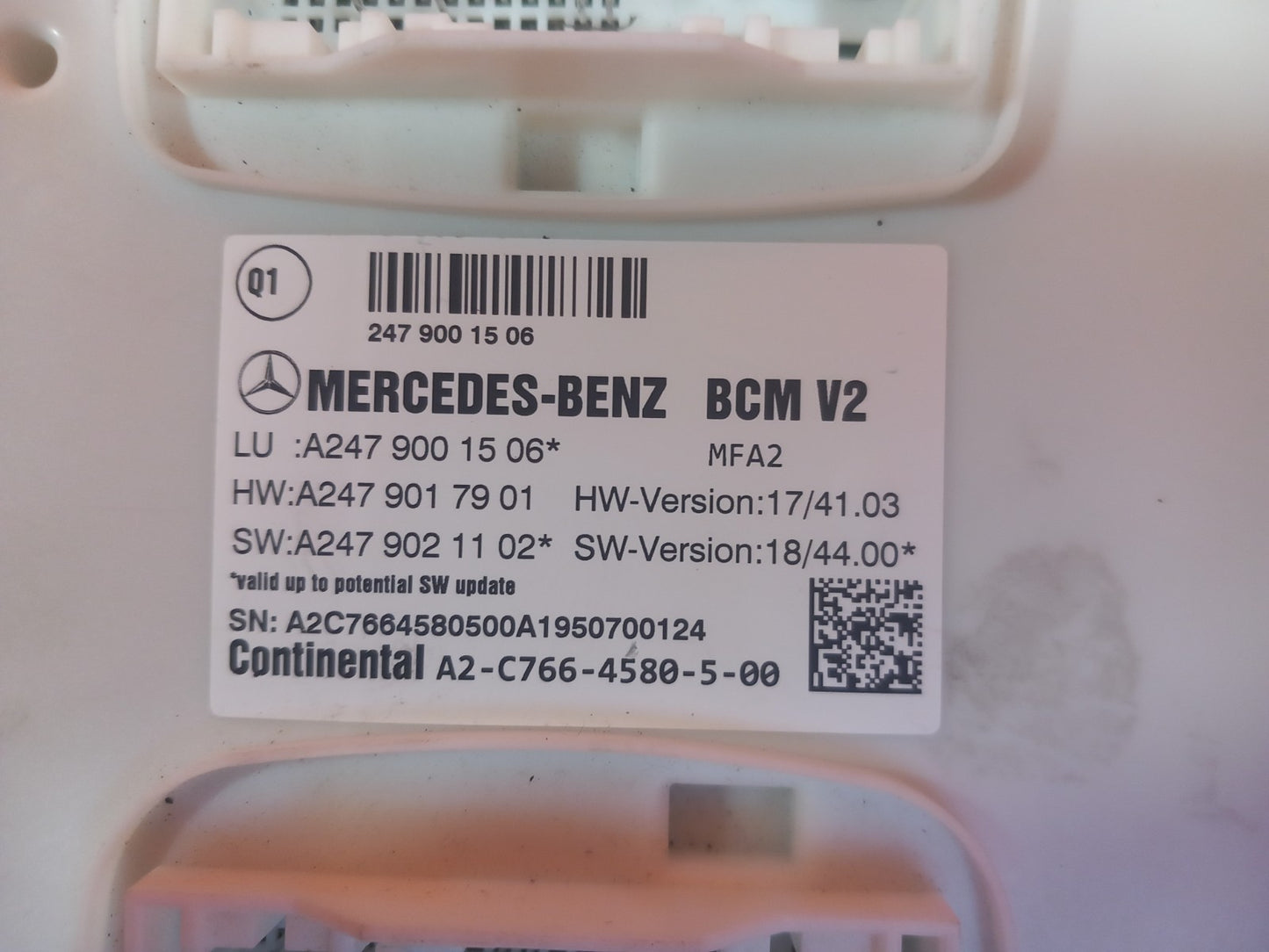 Mercedes W177 W247 2018-2022 Body Control Module A2479001506 A2479017901 xAA - Image 5