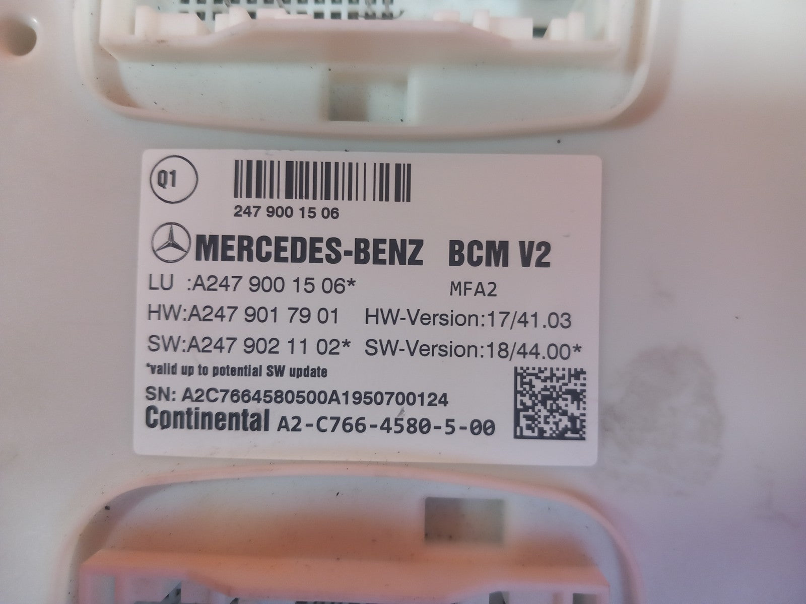 Mercedes W177 W247 2018-2022 Body Control Module A2479001506 A2479017901 xAA - Image 5