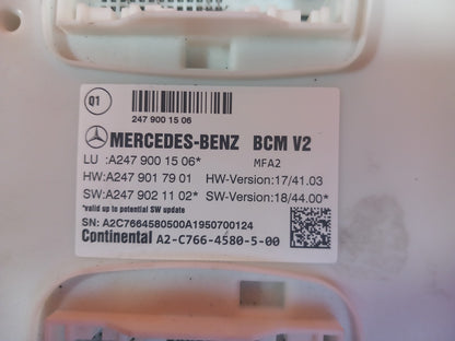 Mercedes W177 W247 2018-2022 Body Control Module A2479001506 A2479017901 xAA - Image 5