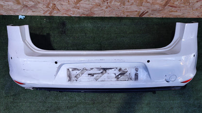 ✅VW GOLF MK7 1.4 PETROL 2015 REAR BUMPER WHITE scratches A113 - Image 2
