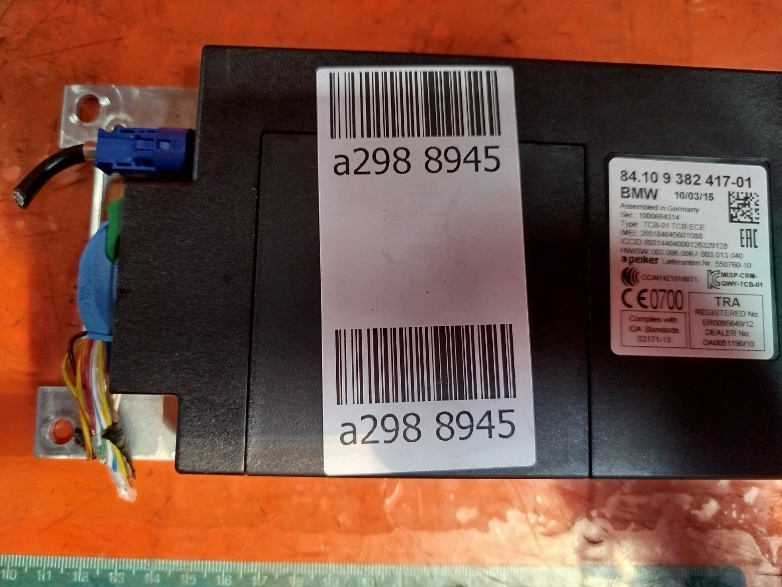 ✅2015 BMW 1 SERIES F21 TELEMATICS BLUETOOTH CONTROL MODULE 9382417 + WARRANTY - Image 11