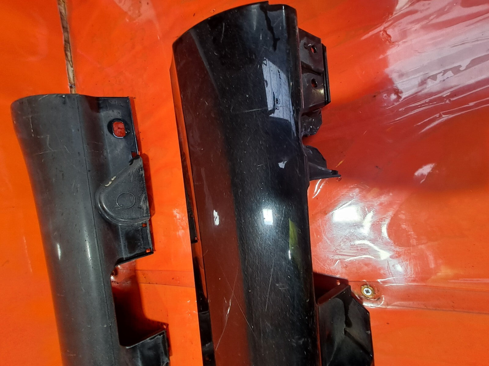 ✅Mercedes C Class W205 2014 Side Sill Skirt Pair Black A2056900140 A2056900240 - Image 3