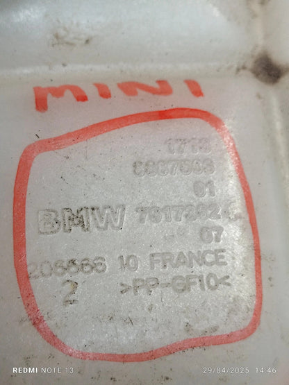 ✅Mini Cooper 1.5 Diesel 2017 Coolant Expansion Tank 8687503 Warranty A034 - Image 8