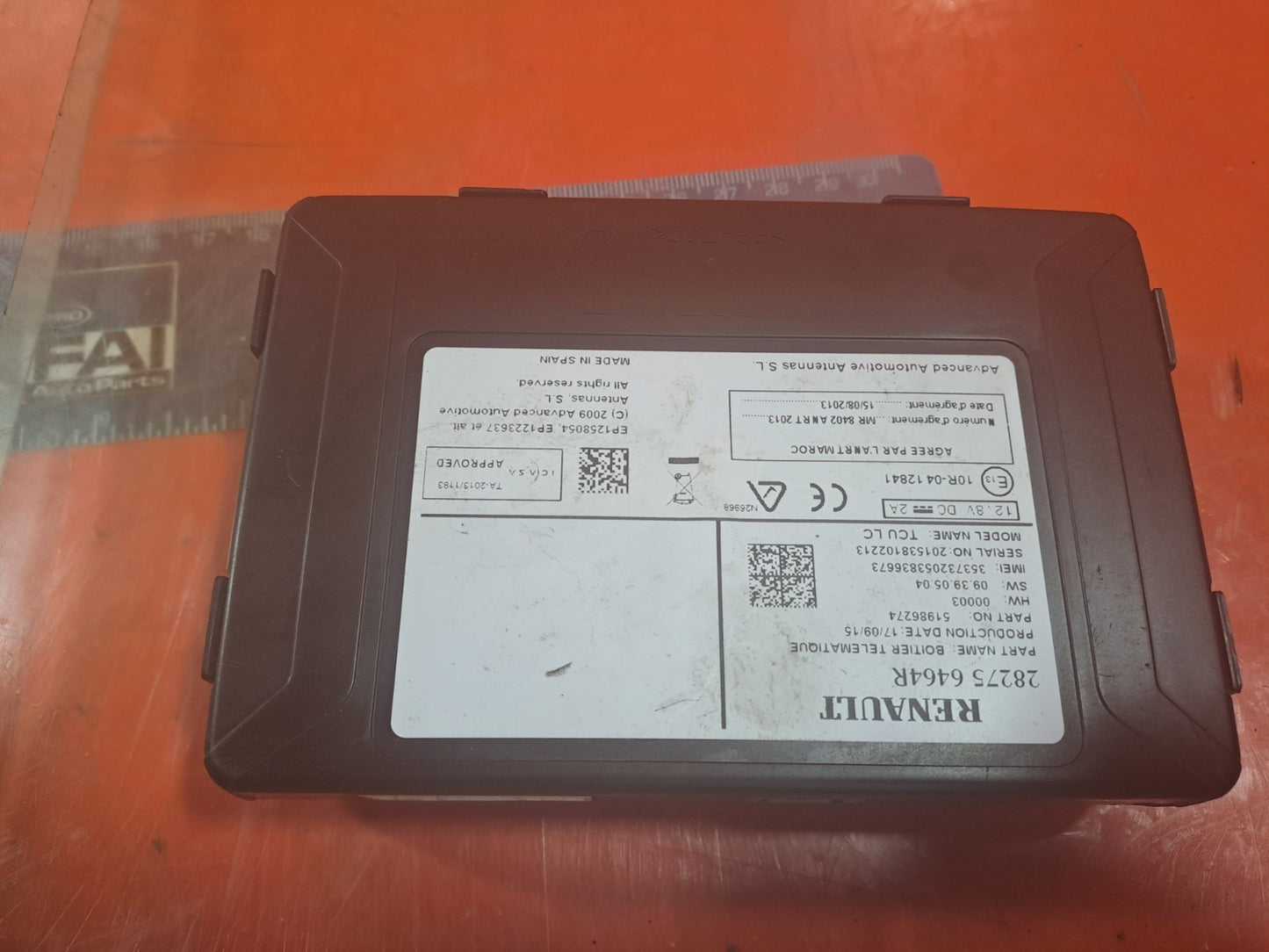 ✅2015 RENAULT ZOE DYNAMIQUE NAVIGATION CONTROL UNIT 282756464R + WARRANTY A317 - Image 2