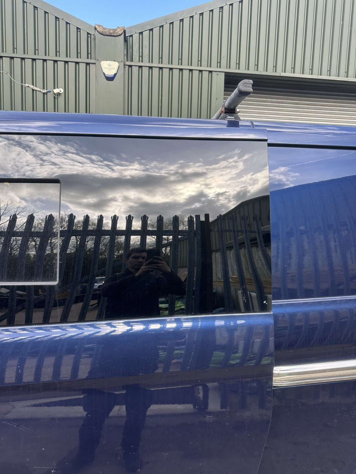 ✅2014 Ford Transit Custom Left Sliding Door Bare Blue + Warranty A379 - Image 2