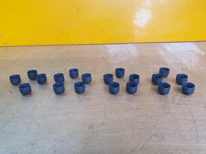 ✅AUDI Q3 S LINE 1.5 PETROL 2020 WHEEL NUT COVERS LOCKING BOLT CAPS ALLOY SET - Image 1