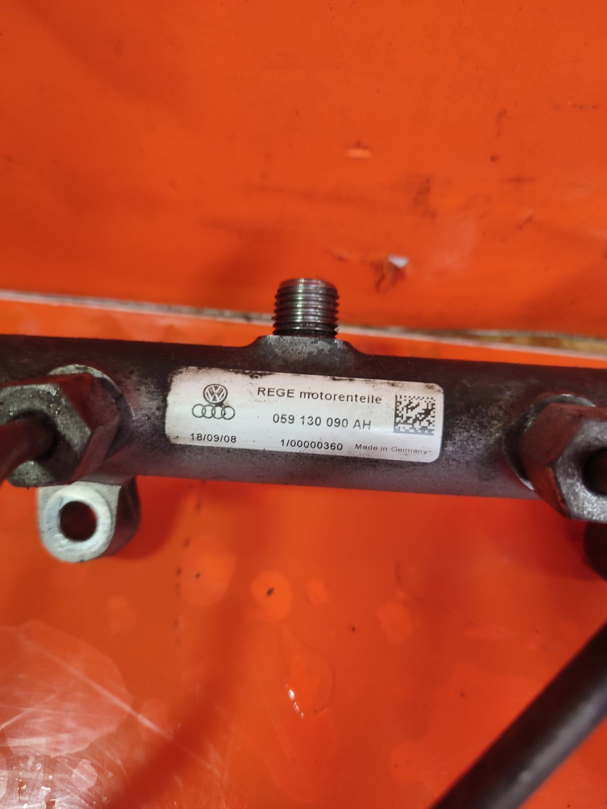 ✅Audi Q7 S LINE 2009 3.0 Diesel FUEL INJECTOR RAIL 059130090AH Warranty A300 - Image 6