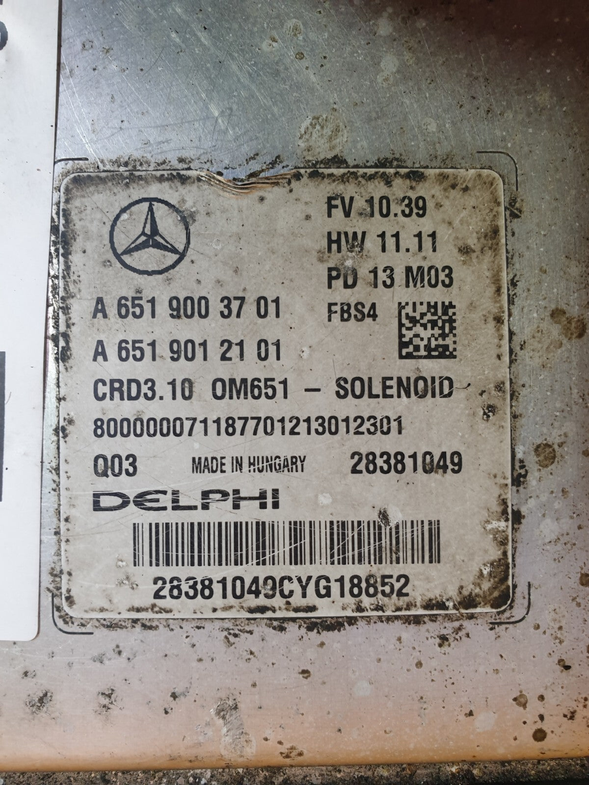 ✅MERCEDES W212 E220 2.1 DIESEL 2013 ENGINE CONTROL MODULE A6519003701 Warranty - Image 6