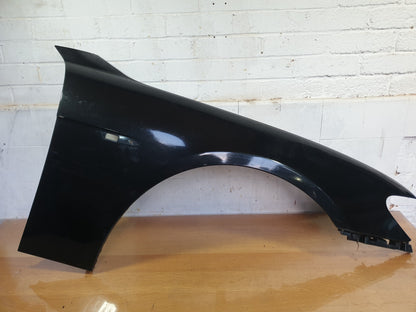BMW 750Li E66 4.8 PETROL 2006 FRONT RIGHT WING PANEL BLACK Damaged A208 - Image 1