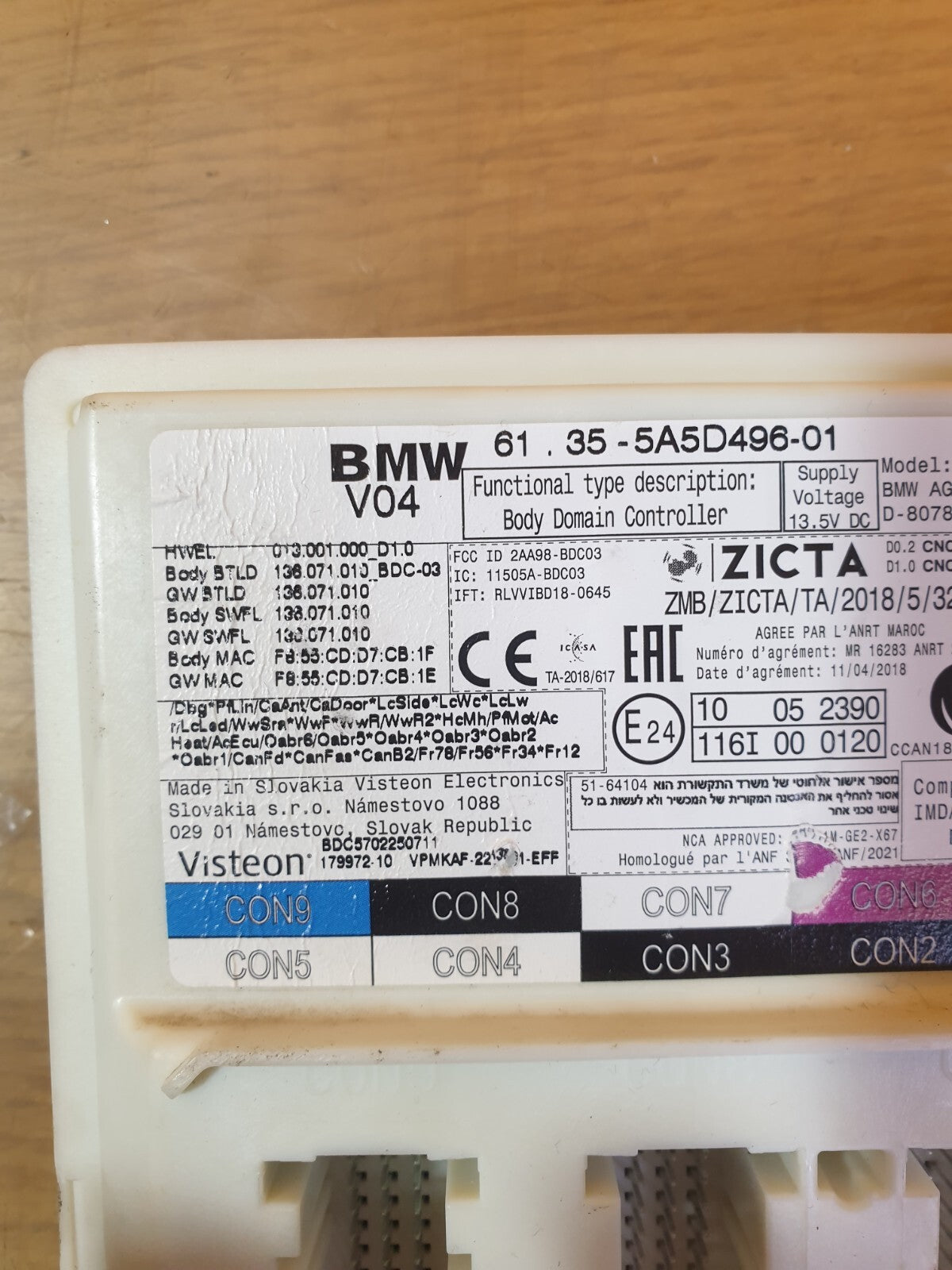✅2021 BMW 1 SERIES F40 M SPORT BODY DOMAIN CONTROL MODULE VPJKAF14B127A A177 - Image 2