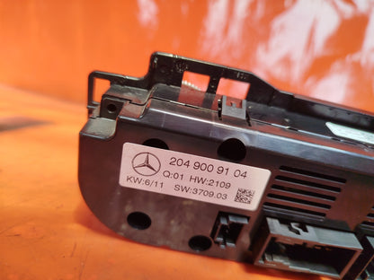 ✅2011 MERCEDES C CLASS W204 HEATER CLIMATE CONTROL PANEL A2049009104 + WARRANTY - Image 8