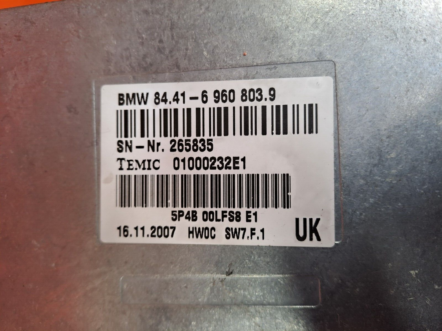 ✅2008 BMW 7 SERIES E66 VOICE INPUT CONTROL MODULE 6960803 + WARRANTY A255 - Image 11